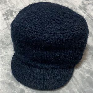 Knitted brim sweater hat